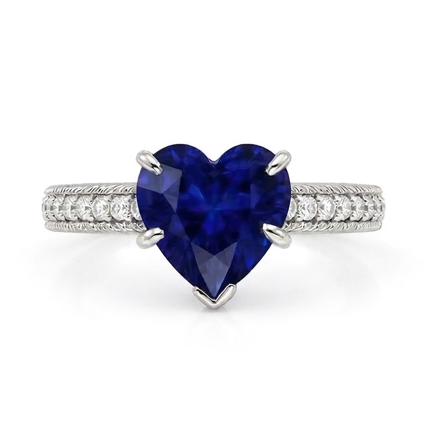 echter round diamant 2.50Karat ring Seitenansicht