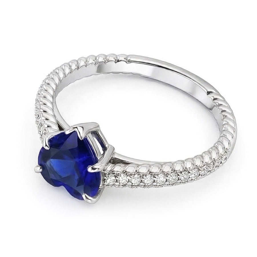echter round diamant 2.50Karat ring Detailansicht
