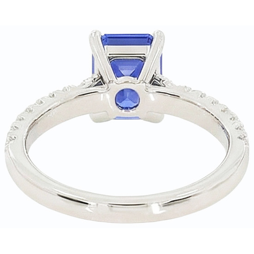 echter round diamant 3.75Karat ring Vorderansicht