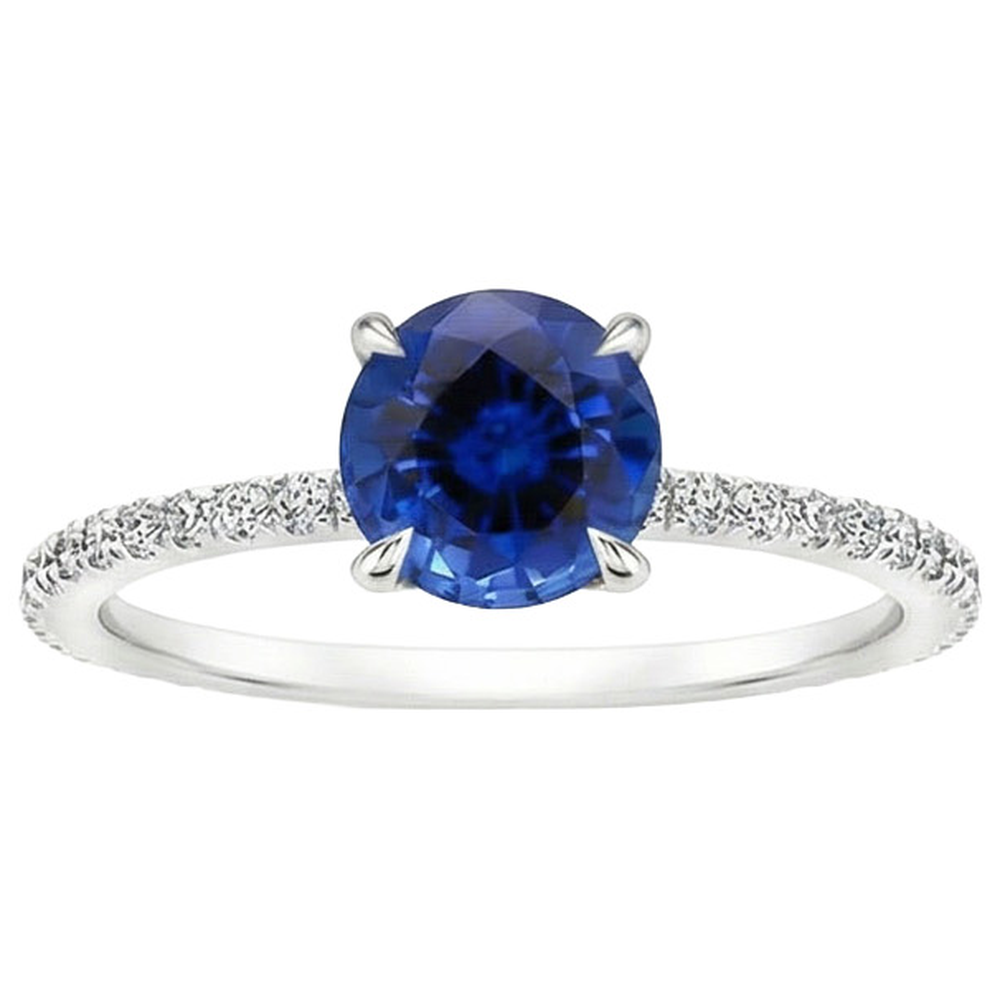 echter round diamant 2.50Karat ring Detailansicht