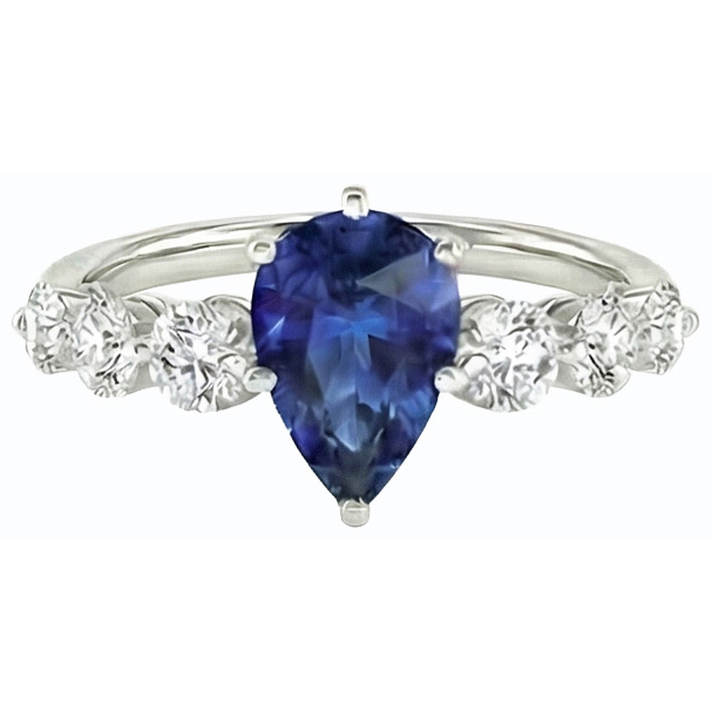 echter round diamant 3Karat ring Detailansicht