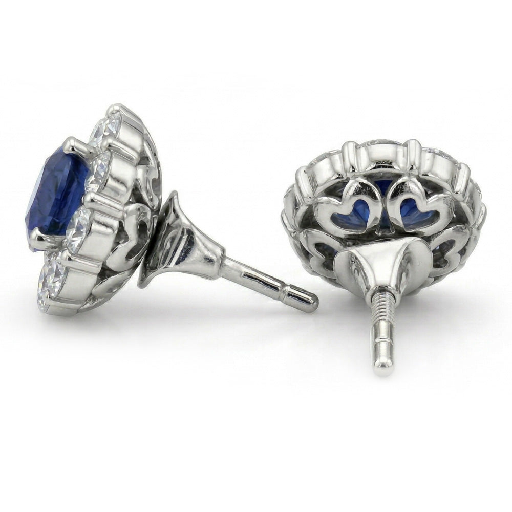 echter round diamant 4.50Karat ohrring Detailansicht