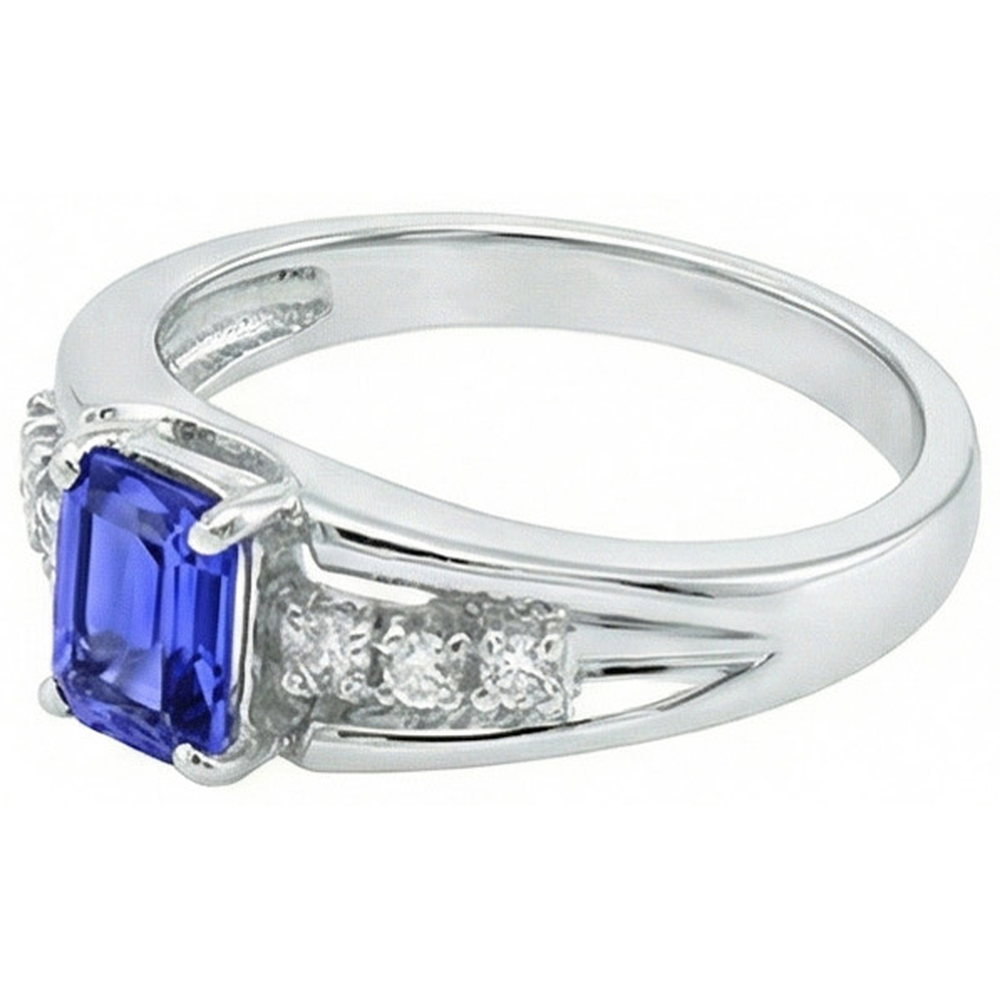 echter emerald smaragd 1.30Karat ring Seitenansicht