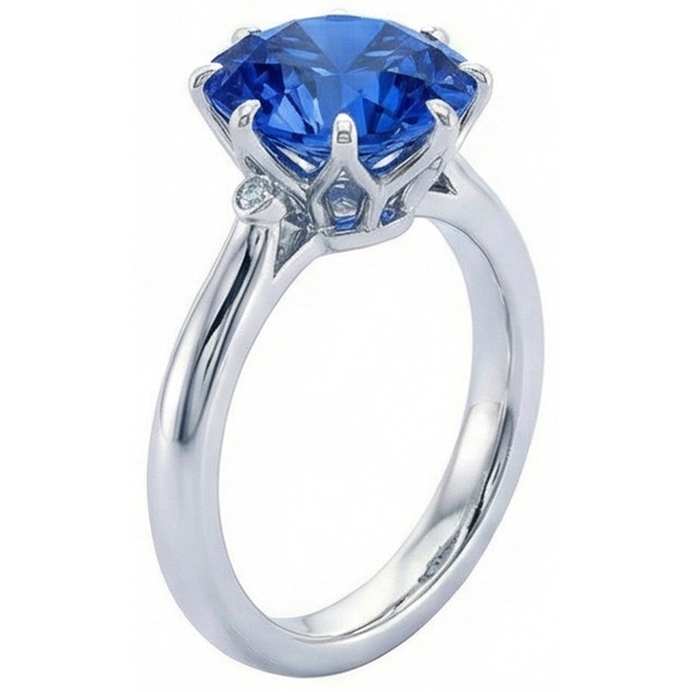 echter round diamant 1.90Karat ring Detailansicht