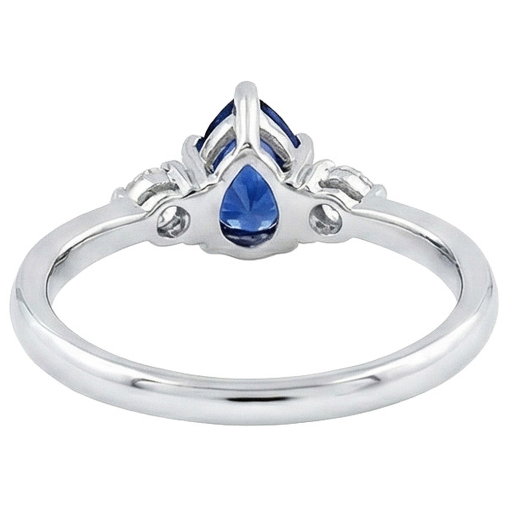 echter round diamant 1.50Karat ring auf Weiß