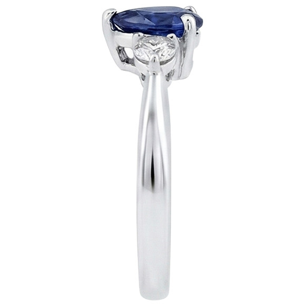 echter round diamant 1.50Karat ring Profilansicht