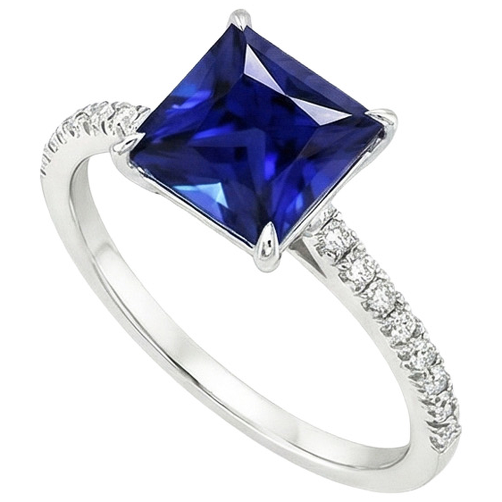 echter round diamant 5.5Karat ring Detailansicht