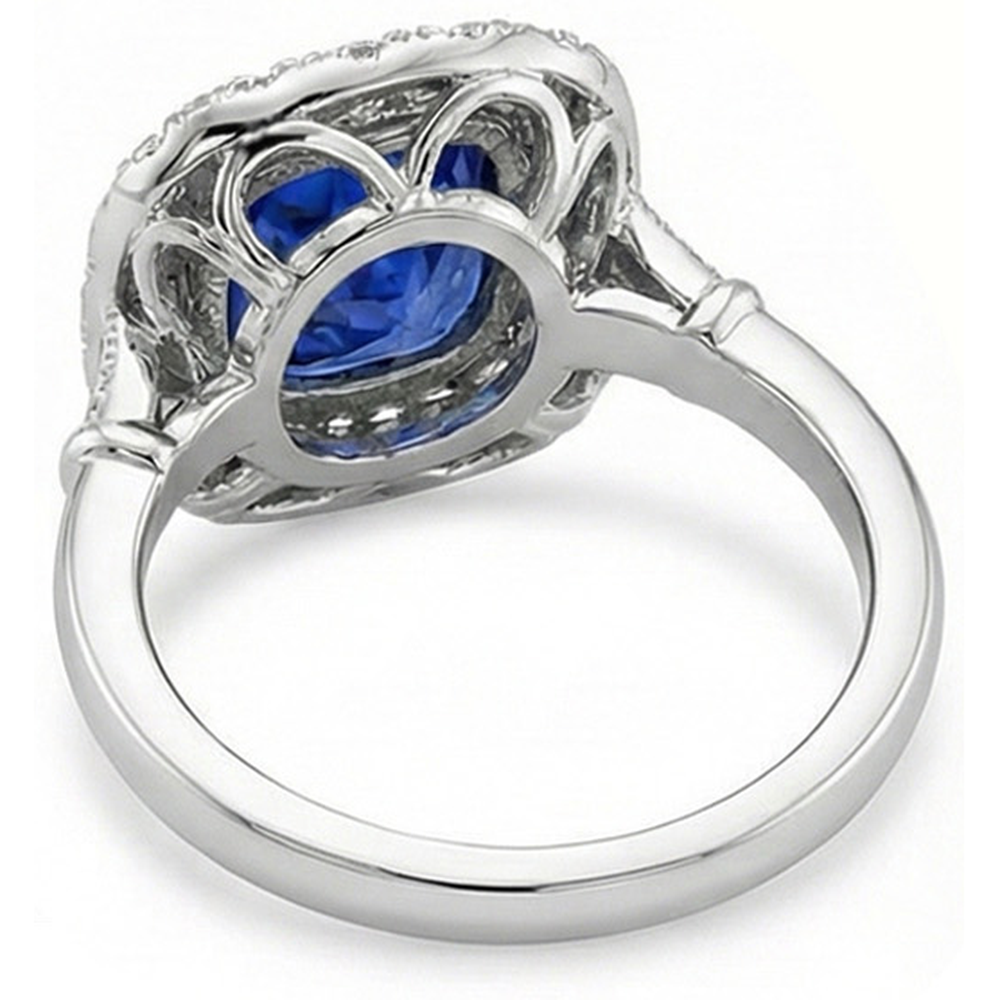 echter round diamant 2Karat ring auf Weiß