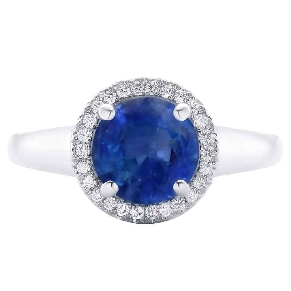 echter round diamant 3.75Karat ring Seitenansicht