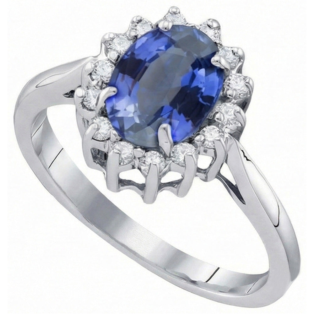 echter oval diamant 4.70Karat ring Detailansicht
