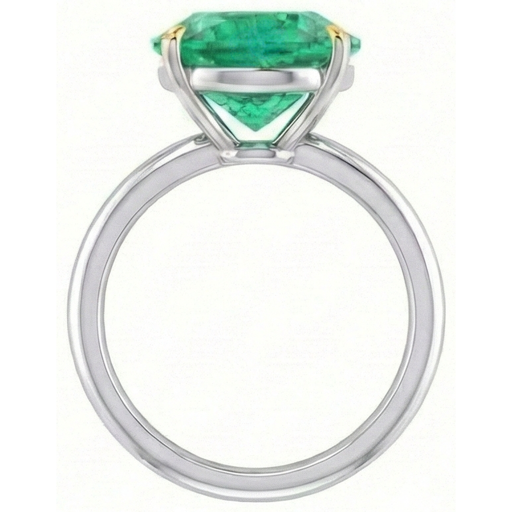 Brillanter Edelstein-Ring 4 Karat – Draufsicht