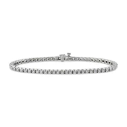 Authentischer Rund-Brillant Brillant Ketten-Armband – 5 Karat in