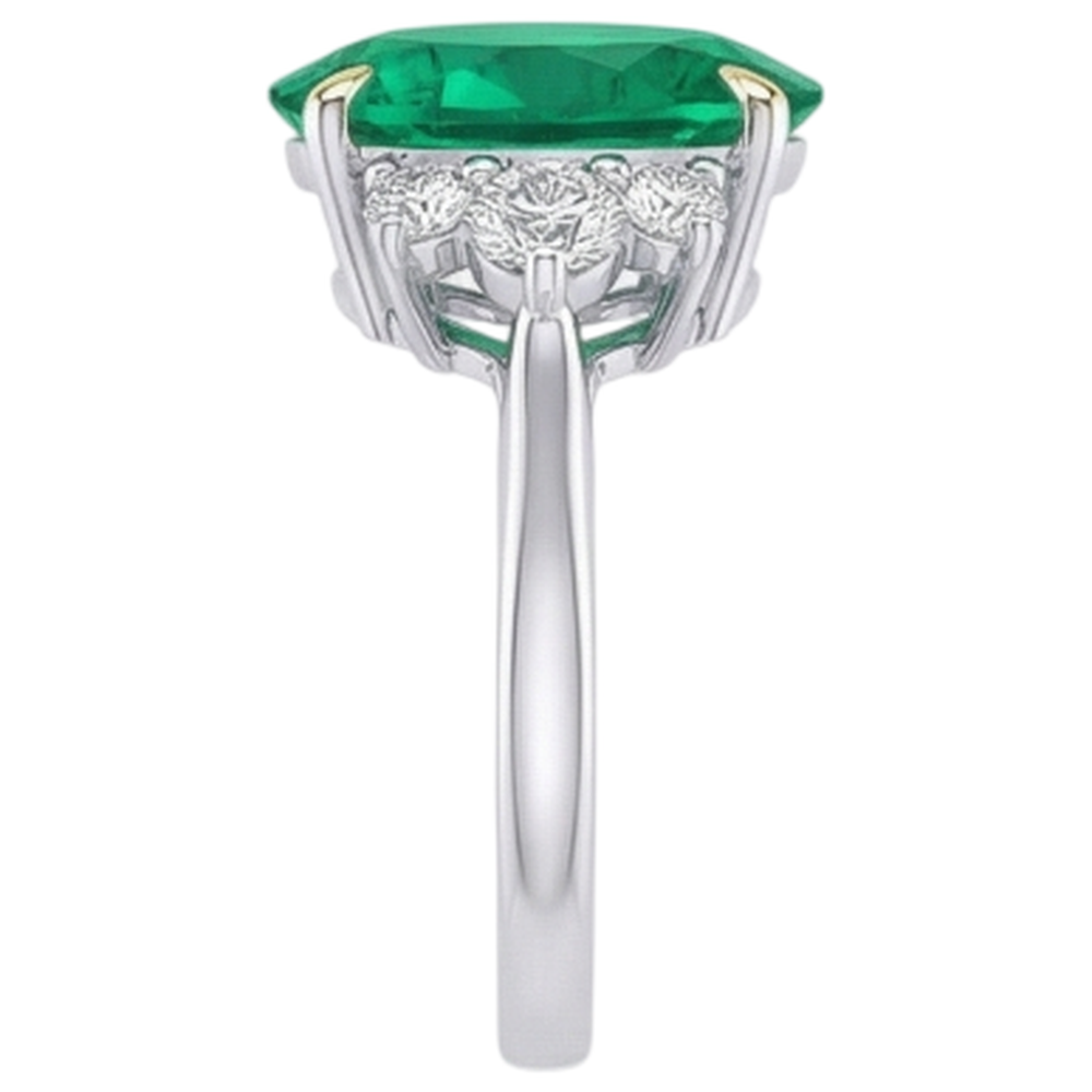 Hochwertiger Edelstein-Ring 3,50 Karat – Draufsicht