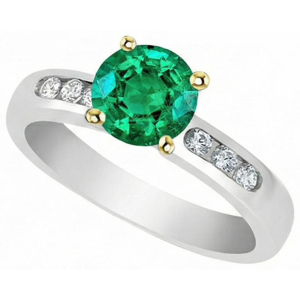 Exquisiter Kolumbianischer Smaragd Schmuckstein-Ring 2,50 Karat – Seitenansicht