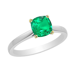 Luxuriöser 2,50-Karat Edler Smaragd Schmuckstein-Ring