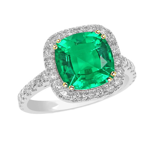 Edler Edler Smaragd Farbstein-Ring 2,50 Karat – Hauptansicht