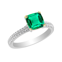 Handgemachter Schmuckstein-Ring – Smaragd 3,50 Karat