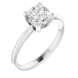 5 Karat Diamant Solitär-Verlobungsring in 14 Karat Weißgold