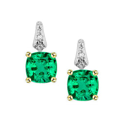 Erdgewonnener GIA-Zertifiziert Smaragd Gemstone Earring 2 Karat