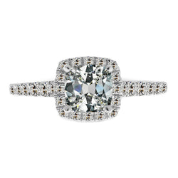 Eleganter 3,50-Karat Brillant Halo-Ring