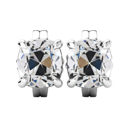Echter Cushion Brillant Ohrringe – 6,50 Karat in 14 Karat