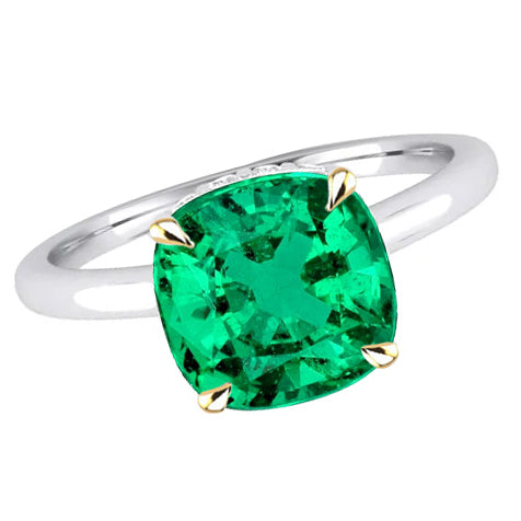 Zeitloser Smaragd Edelstein-Ring 5 Karat – Hauptansicht
