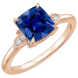 Echter Diamant Ring 2.50 Karat - 14K Roségold
