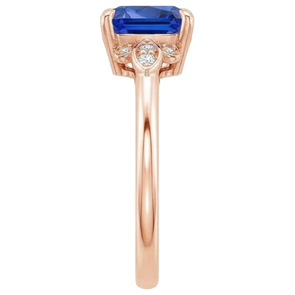 echter round diamant 2.50Karat ring auf Weiß