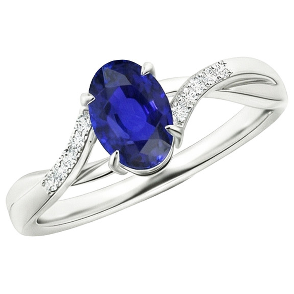 echter oval diamant 4.75Karat ring Detailansicht