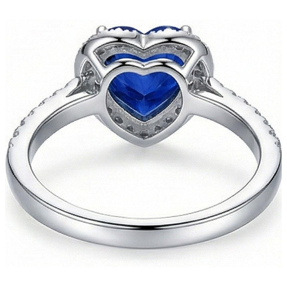 echter round diamant 4Karat ring auf Weiß