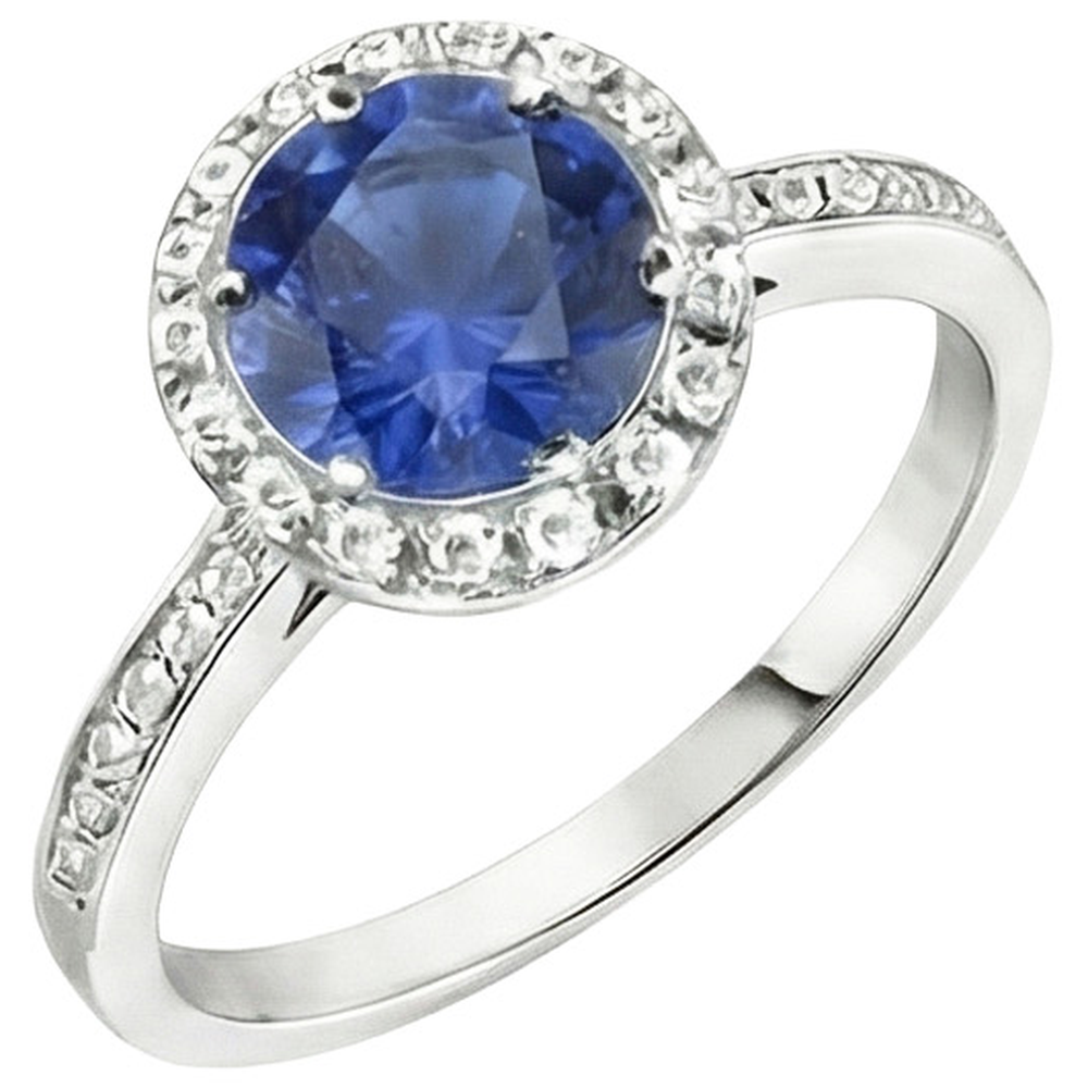 echter round diamant 2.50Karat ring Seitenansicht