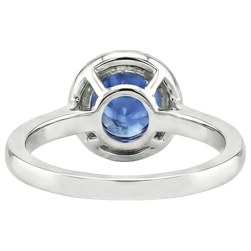 echter round diamant 2.50Karat ring Profilansicht