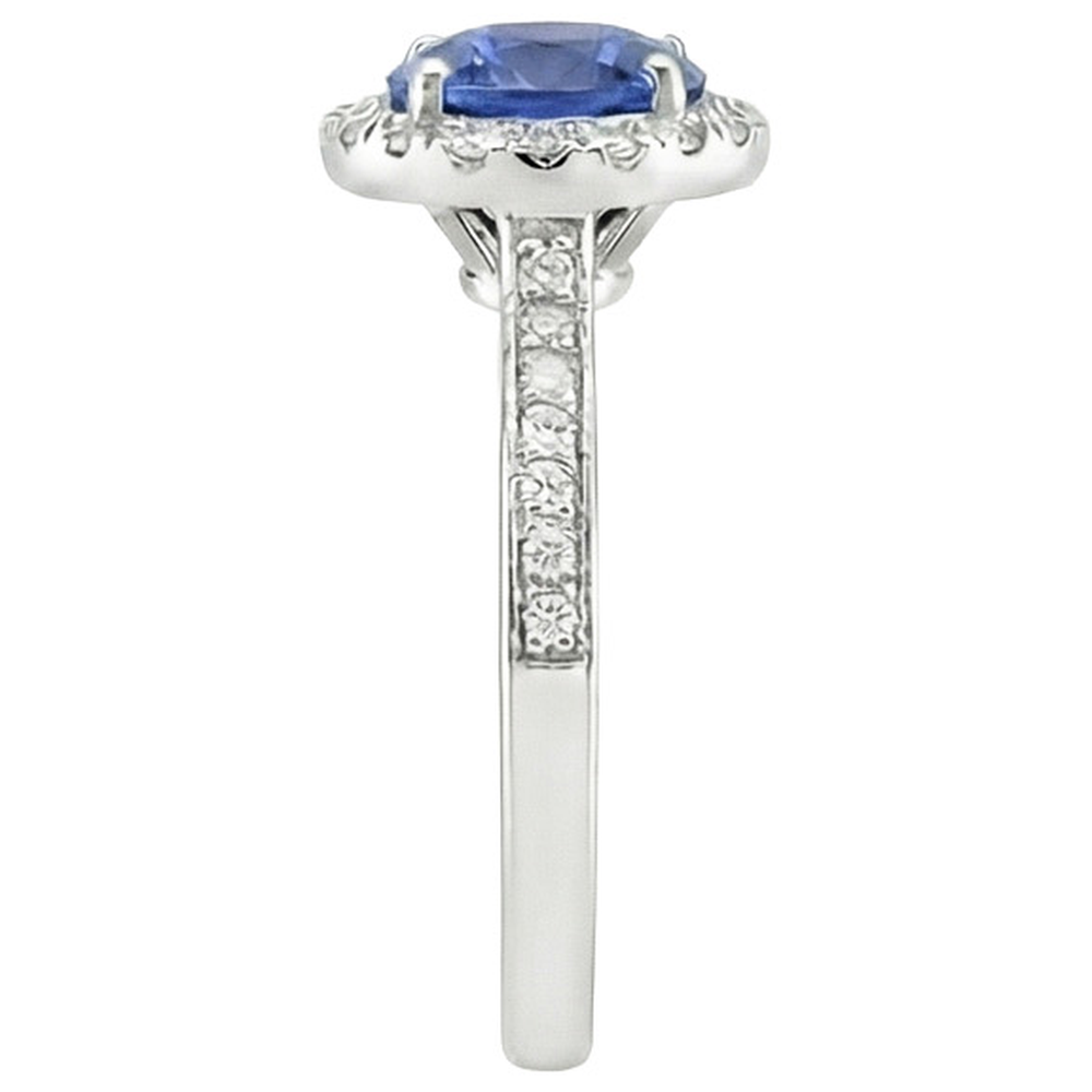 echter round diamant 2.50Karat ring Draufsicht