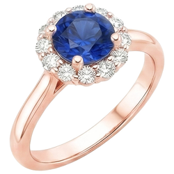 Echter Diamant Ring 3 Karat - 14K Roségold
