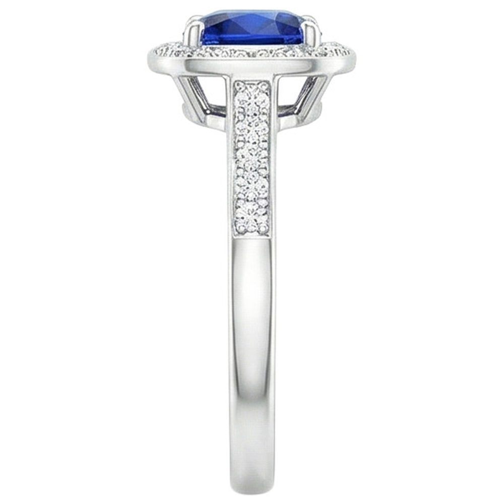 echter round diamant 3Karat ring auf Weiß