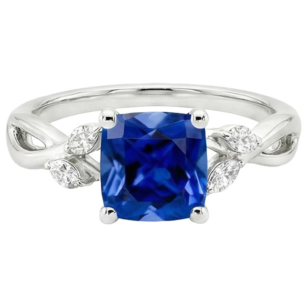 echter marquise diamant 2.75Karat ring Draufsicht
