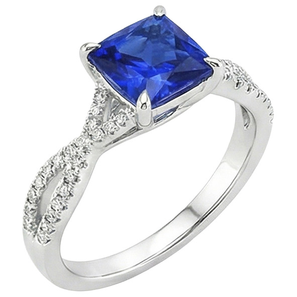 echter round diamant 3.25Karat ring Seitenansicht