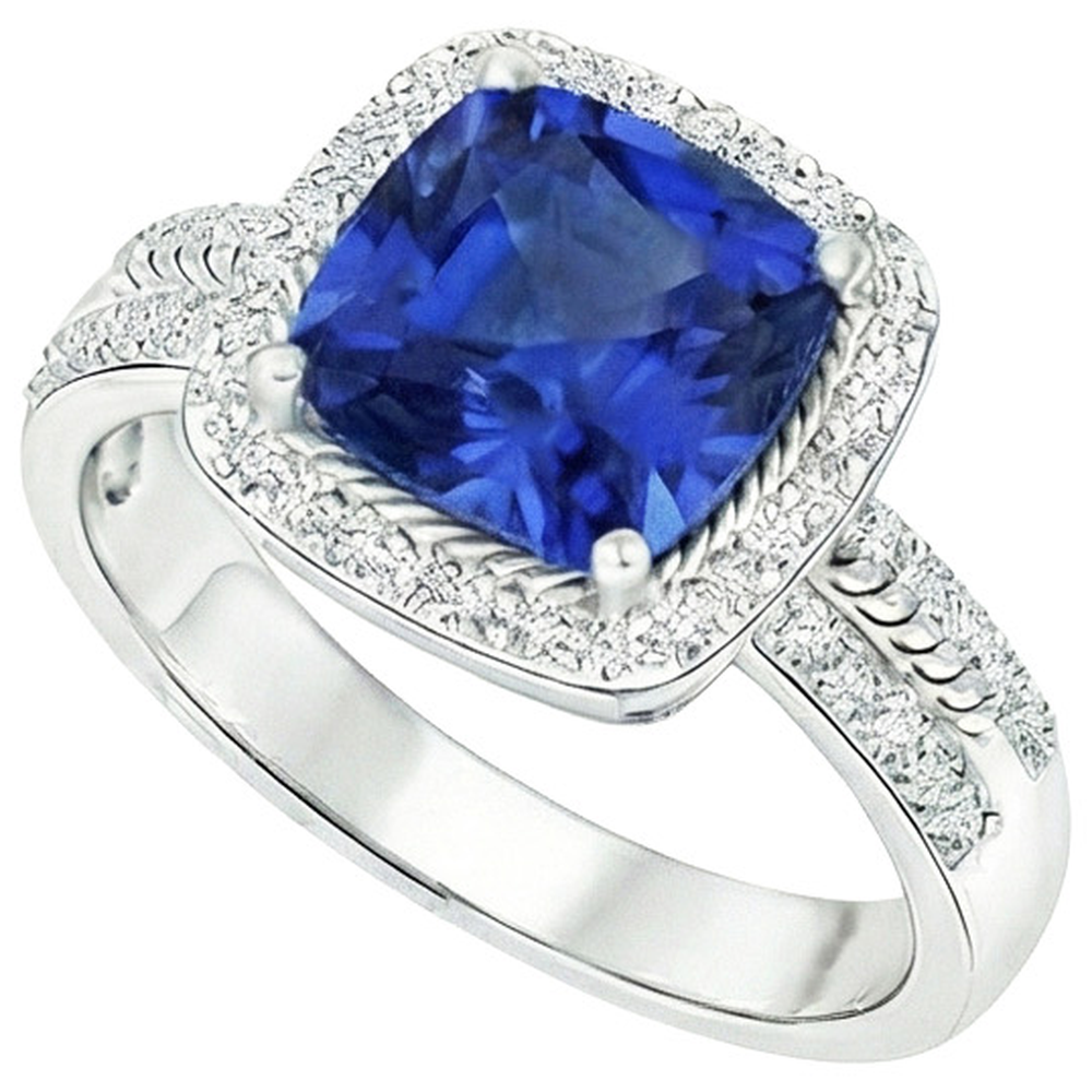 echter round diamant 4.50Karat ring Detailansicht
