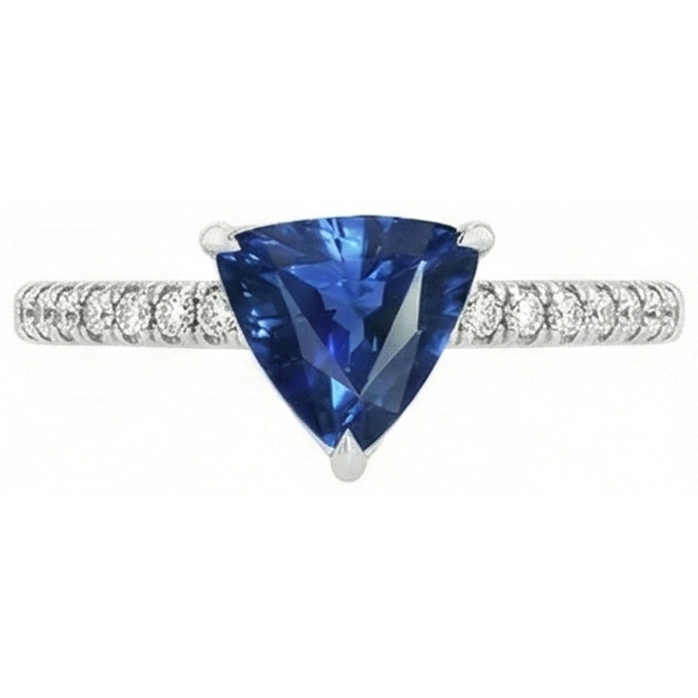 echter round diamant 2Karat ring Detailansicht