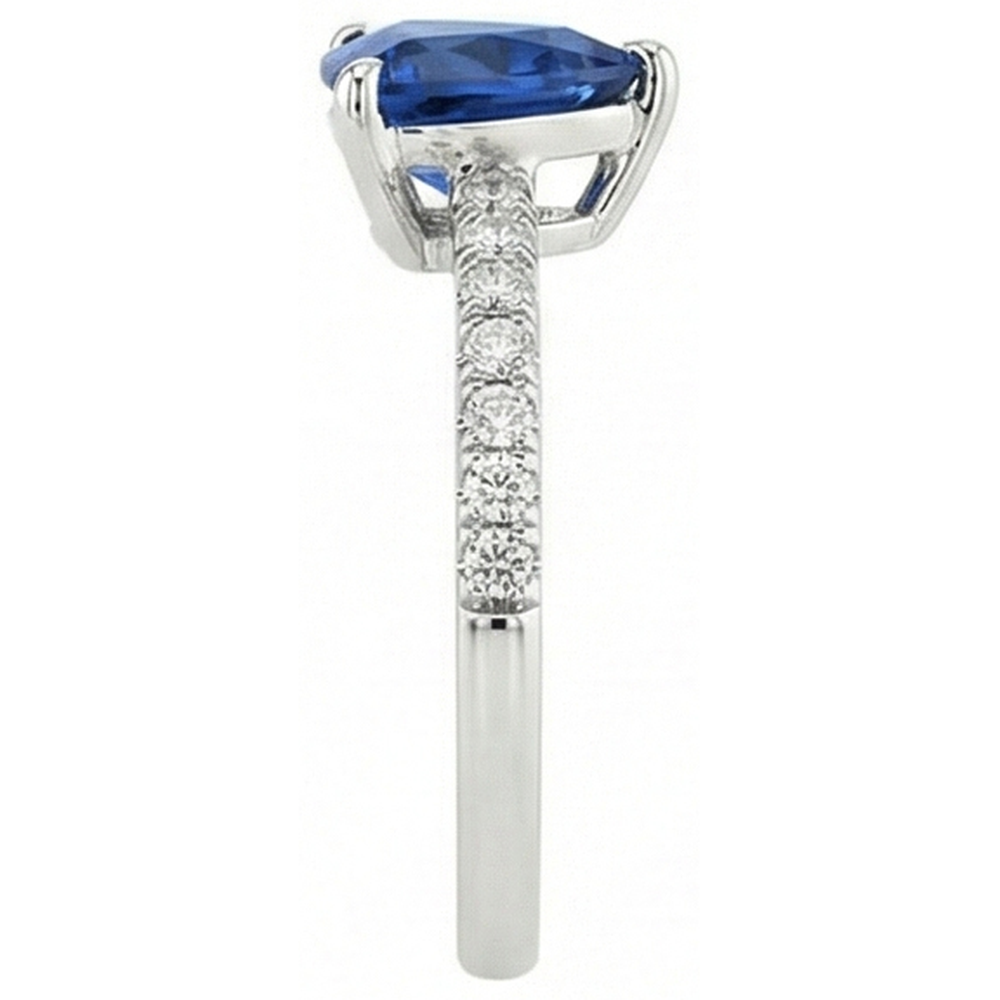 echter round diamant 2Karat ring Draufsicht