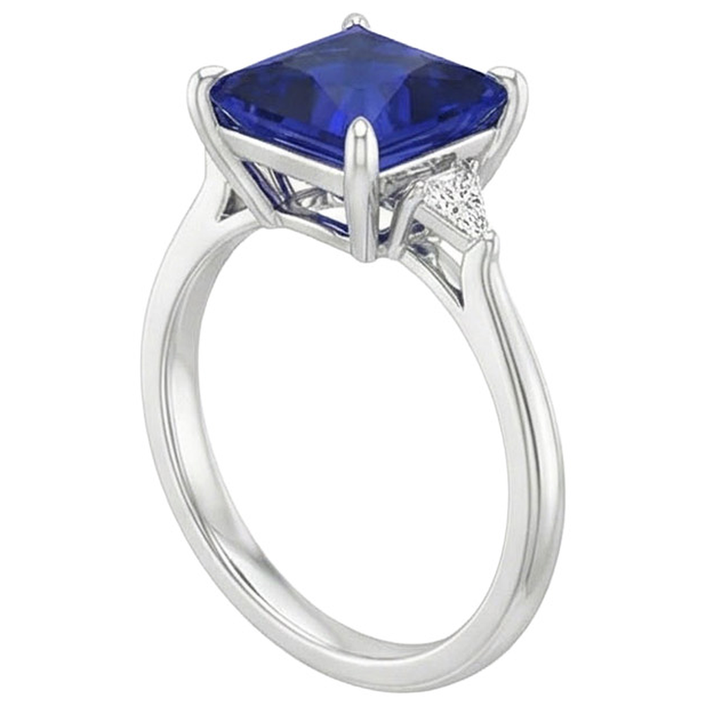 echter princess diamant 5.25Karat ring Detailansicht
