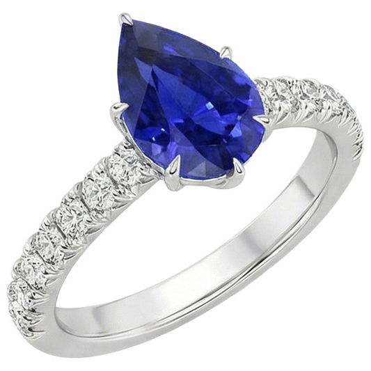 echter round diamant 5.50Karat ring Seitenansicht