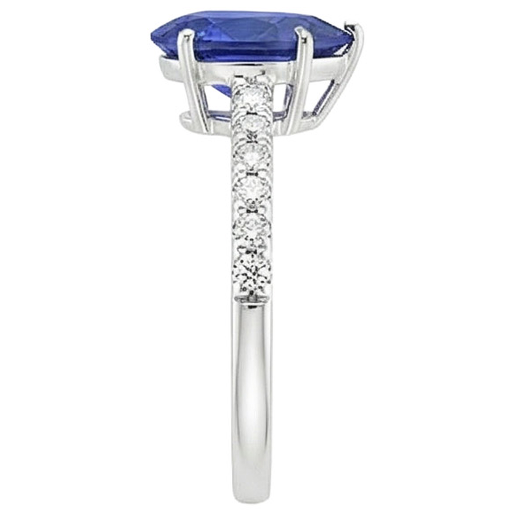 echter round diamant 5.25Karat ring auf Weiß