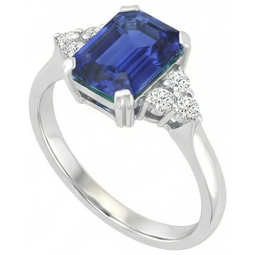 echter round diamant 3Karat ring Detailansicht