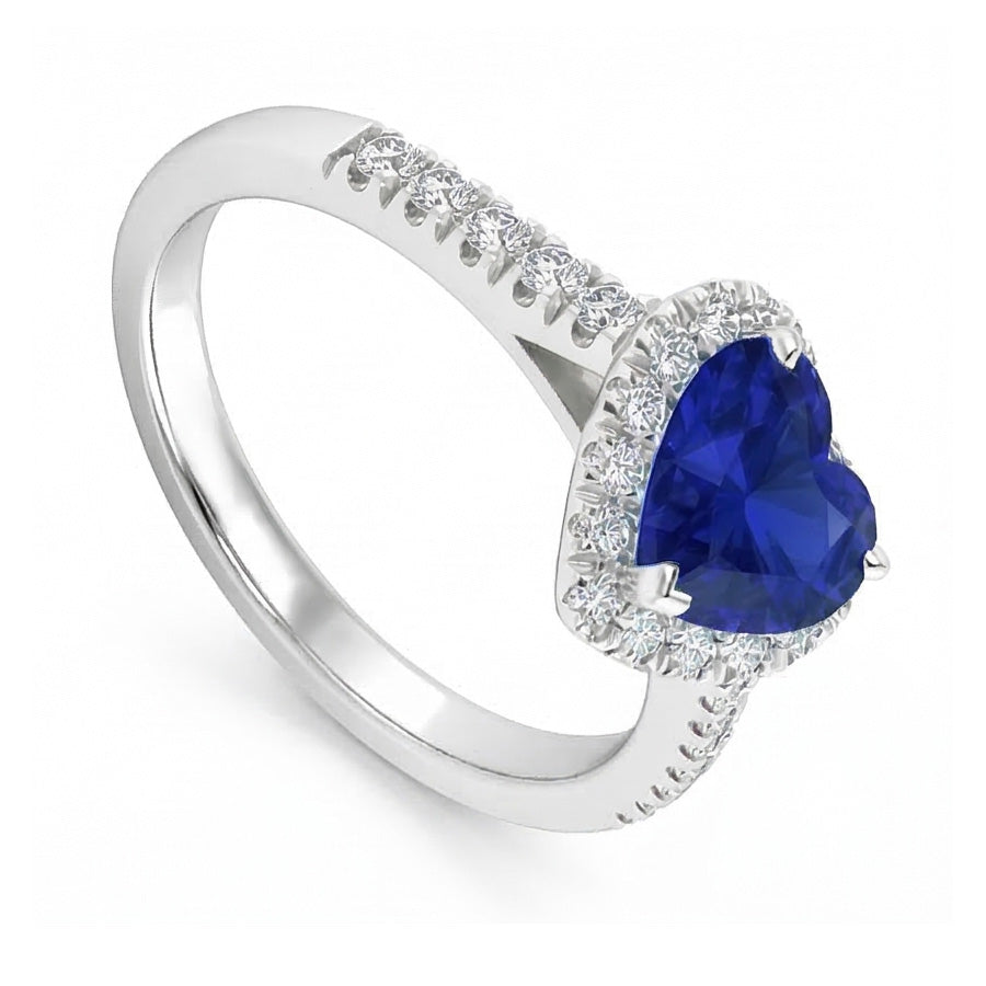 echter round diamant 3.50Karat ring Draufsicht
