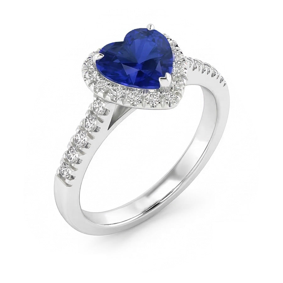 echter round diamant 3.50Karat ring Profilansicht