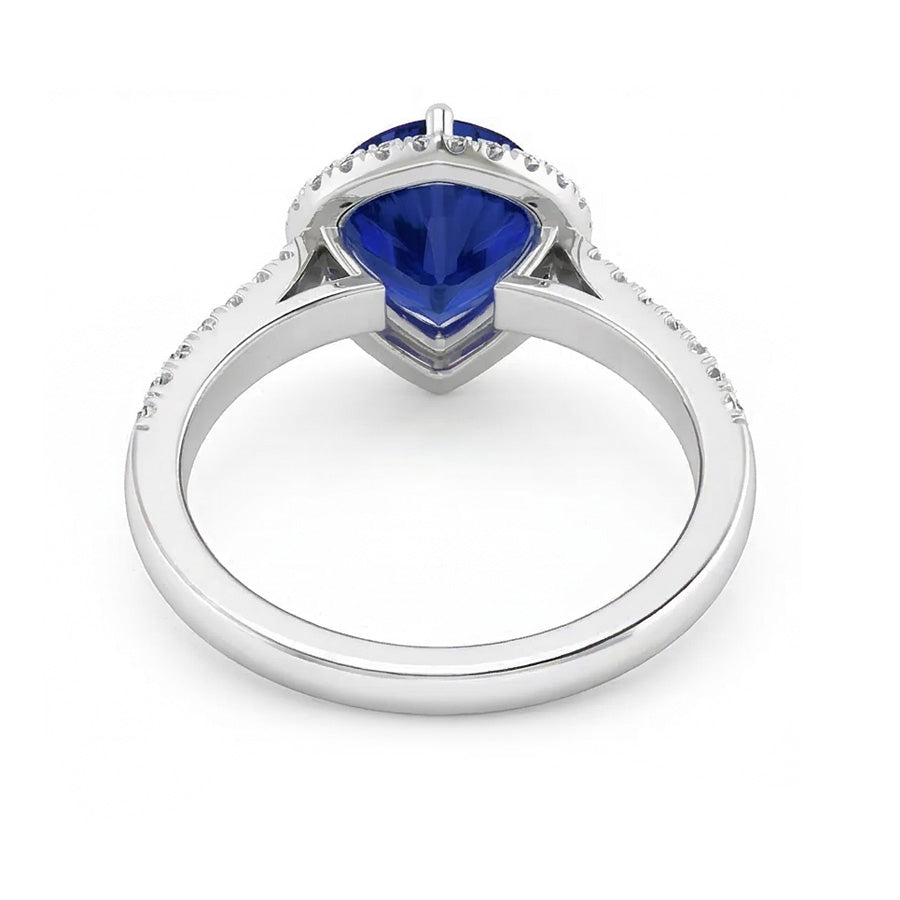 echter round diamant 3.50Karat ring auf Weiß