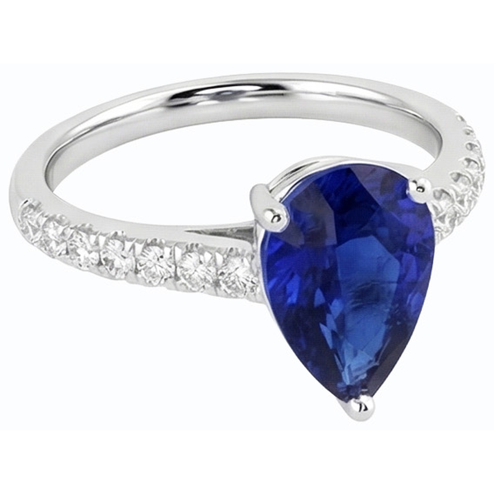 echter round diamant 4Karat ring Seitenansicht