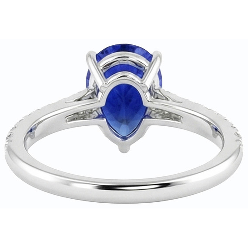 echter round diamant 4Karat ring Detailansicht