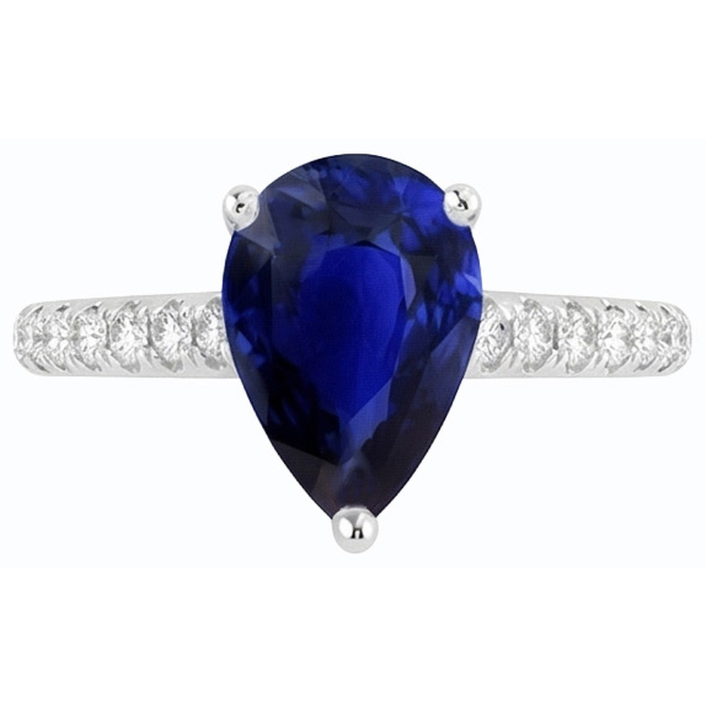 echter round diamant 4Karat ring Draufsicht